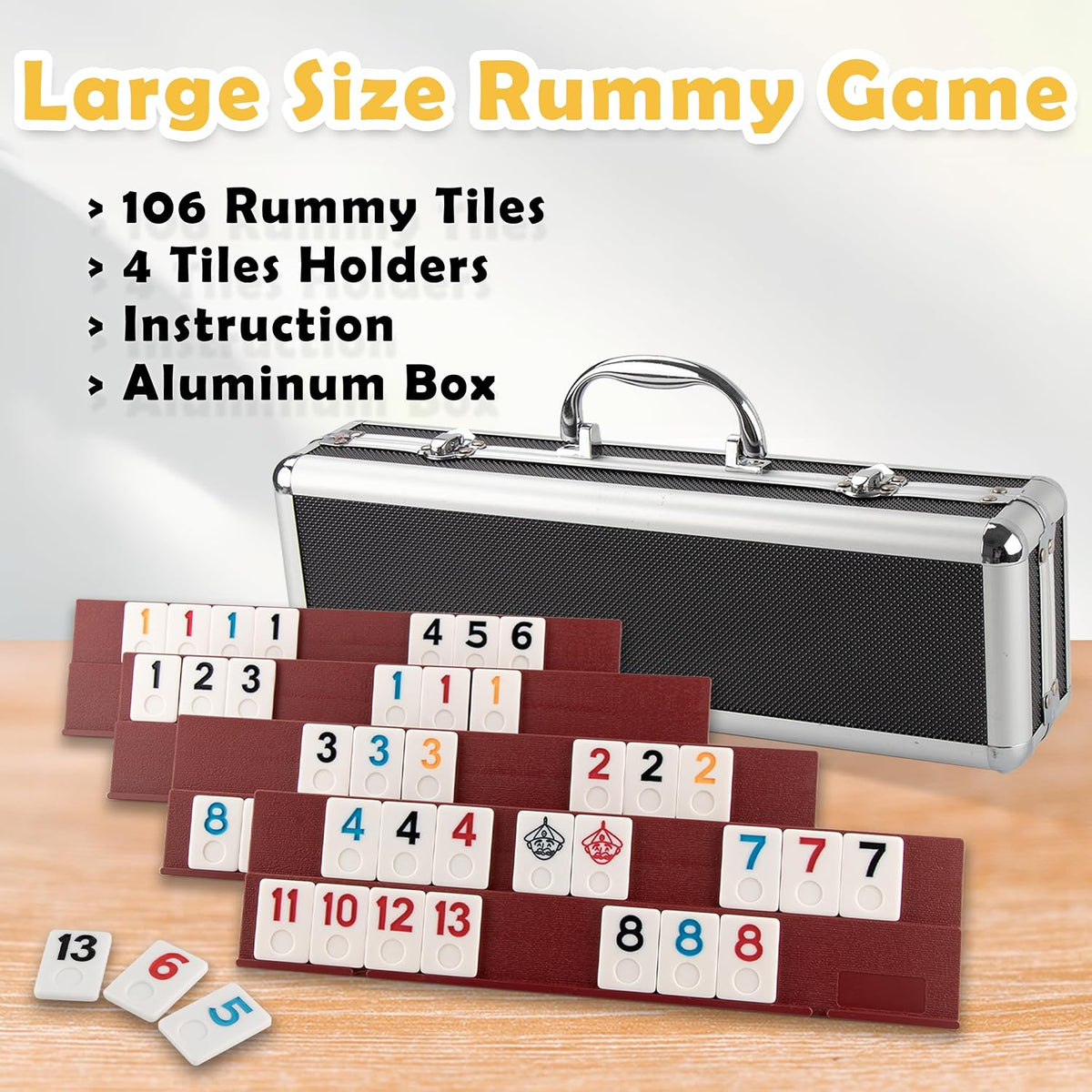 Smilejoy Mini Rummy Cube Game - Al+Large(2-4 player) - image 4