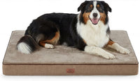 Bedsure Memory Foam Dog Beds Large Sized Dog - 41"L x 29"W x 3.5"Th / Khaki