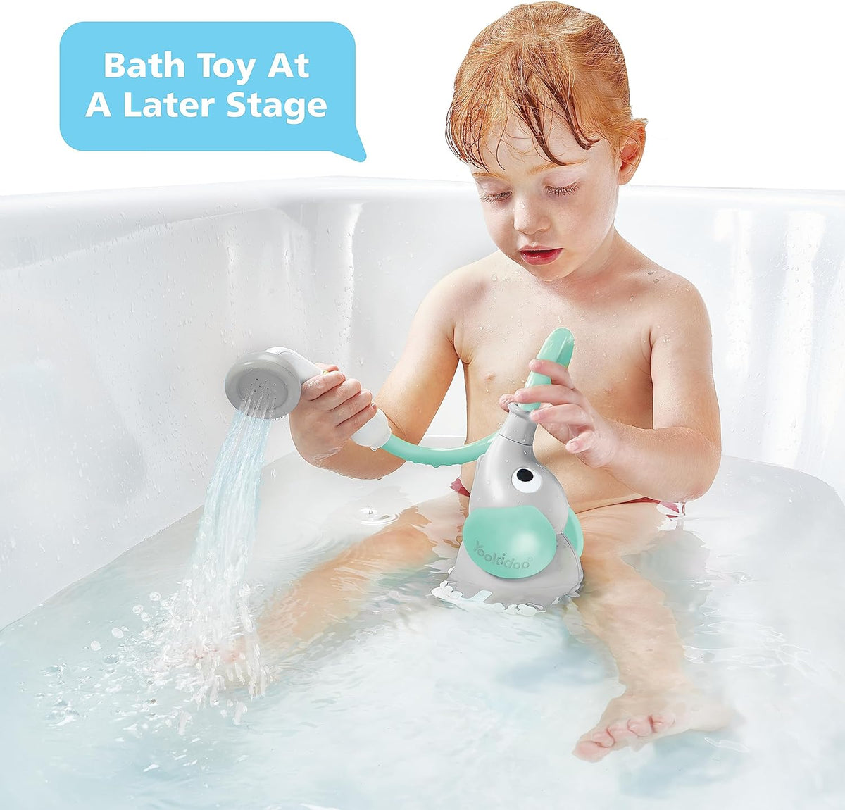 Yookidoo Baby Bath Shower Head - Turquiose / 1 - image 3