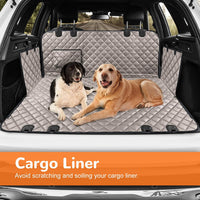 URPOWER Dog Car Seat Cover for Back Seat - Khaki / XL - 60" Length - image 4