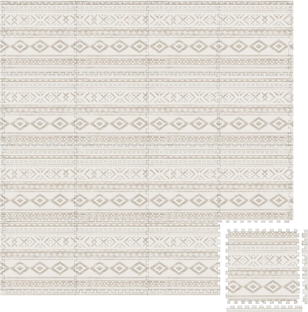 Play Platoon Kids Play Mat, 9 Tile 72x72 Inch - 96"L x 96"W x 0.6"Th / Canyon