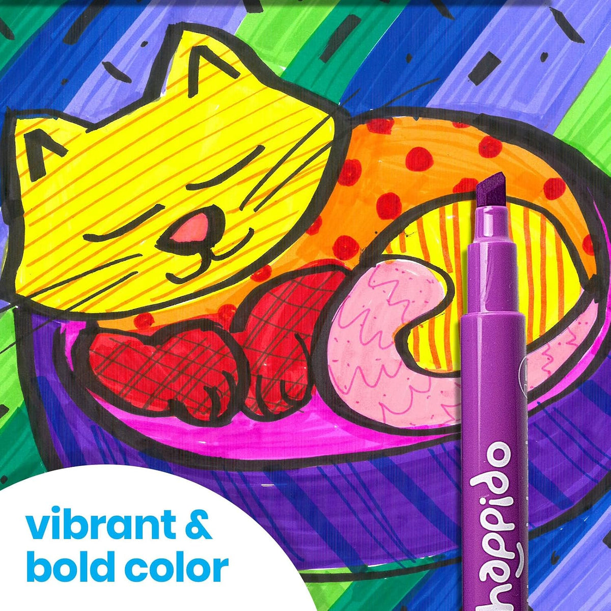 International Arrivals Happido Double-Sided Markers for Kids - 24 Count - Double Ended - image 3