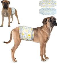 Dono Disposable Male Dog Diapers, Puppy Diapers Wraps - L(25-32in) / 24.0