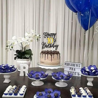 1 PCS Happy 60th Birthday Cake Topper Black Gold Glitter Cheers to 60 - 10th - image 4