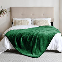 Soft Waterproof Blanket for Bed Couch Sofa - 50x60 inches / Green - image 3