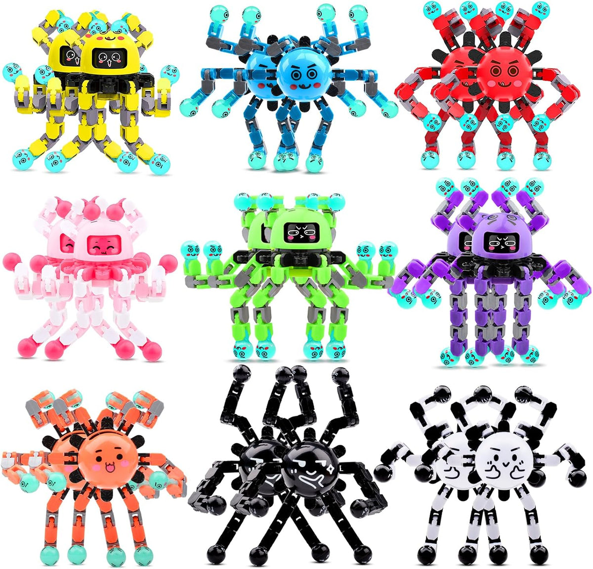Transformable Fidget Spinner Toys for Kids and Adults - Mixed B