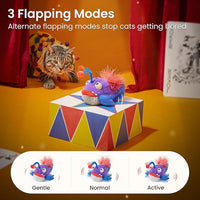 Potaroma Cat Toys Flapping Fish, Interactive Realistic Anglerfish Toy Stuffed with Catnip and Crinkle Paper Hangable Design for Bored Indoor Kittens 5.5 Inches