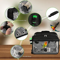 Bird Carrier Airline Approved - Black - image 3