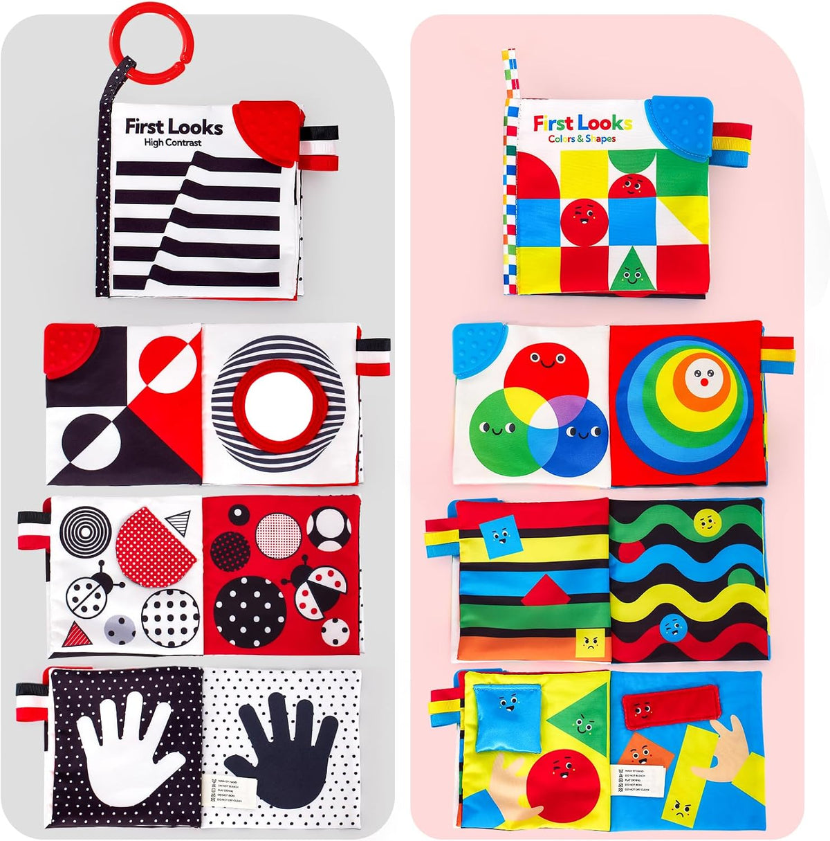 hahaland Baby Books 0-6 Months - High Contrast 2-Pack - image 2