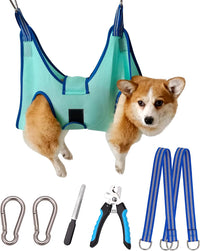 Kkiimatt Dog Grooming Hammock - Large 42 LB Max/Turquoise