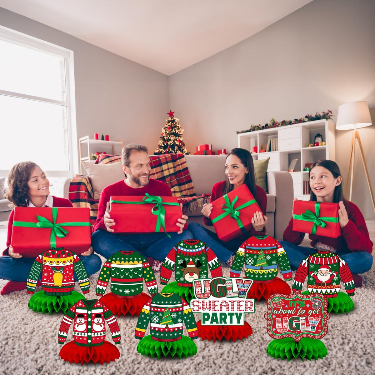 Halloween Table Decorations - Ugly Sweater - image 3