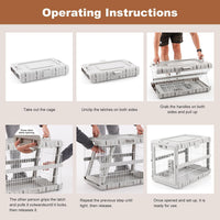 28" L Collapsible Dog Crate for Dogs - Beige / 36.42 x 24.2 x 26 in - image 4
