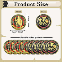 Nosiny 40 Christian challenge coins in gold zinc alloy with double sided print - view 24
