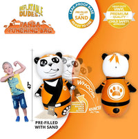 Inflatable Dudes kids punching bag bop bag, 47 inch, with sand-filled base in a ninja design - view 12
