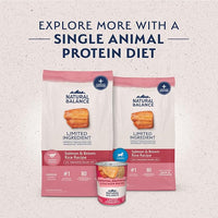 Natural Balance Limited Ingredient Adult Dry Dog Food with Healthy Grains, Salmon & Brown Rice Recipe, 4 Pound (Pack of 1)