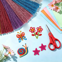 Black Pipe Cleaners for Crafts, Craft Supplies, Arts and Crafts - Glitter - image 4