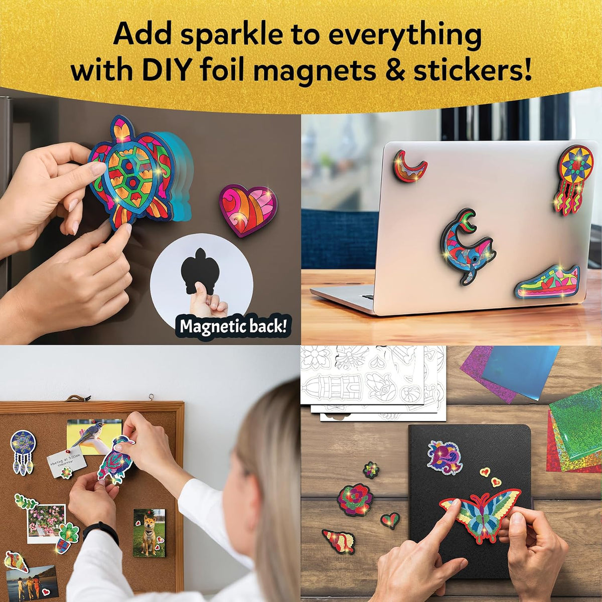 Skillmatics Foil Fun Unicorn & Princesses, Foil Art & Craft - 5. Pretty Patterns - image 2