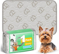 FXW Washable Pee Pads for Dogs, Puppy Pads with Super Absorbent, Specifically Designed for 18inch Cages, 17" × 11" Rectangle, Khaki, 1 Pack