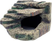 Extra Large Resin Reptile Hideouts Cave Habitat Decor – Essentials for Reptiles And Amphibians - B- Large