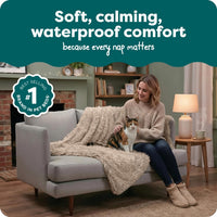 Furhaven Waterproof Throw Blanket for Dogs & Indoor Cats - Taupe / Medium - image 3