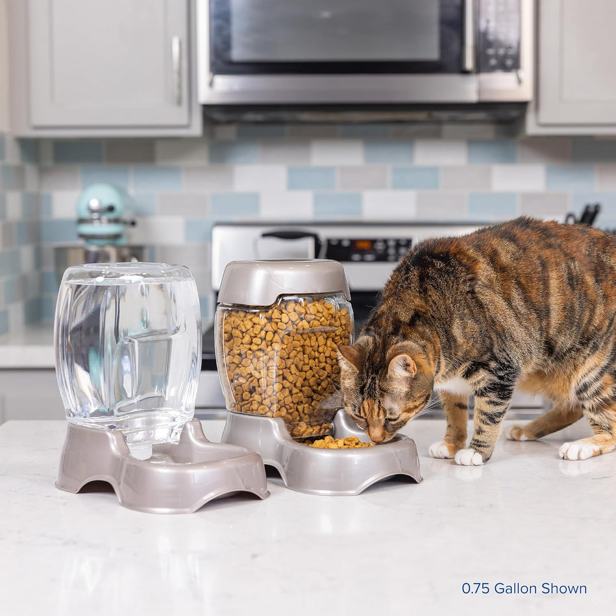 Petmate Pet Cafe Gravity Water Dispenser - Pearl Tan / 0.75 GAL (Pack of 6) - image 3