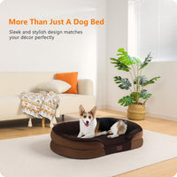 Orthopedic Waterproof Medium Dog Bed Sofa, Gel Memory Foam, 36" – Essentials for Dogs - Brown / Medium(36 x 25.5 x 6 inch) - image 2