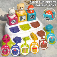 PANITU baby pop up animal toy with 6 colorful animals and big buttons - view 3