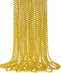 SHAOQINLIN 12 PCS Gold Bead Necklace - Gold