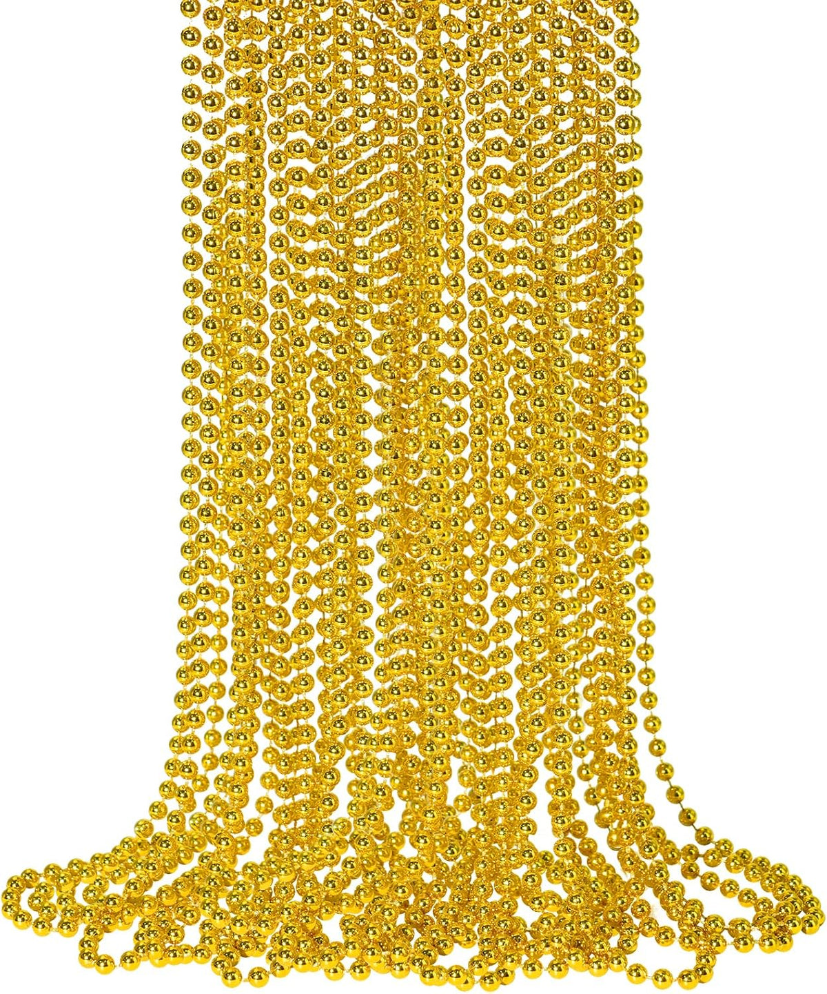 SHAOQINLIN 12 PCS Gold Bead Necklace - Gold