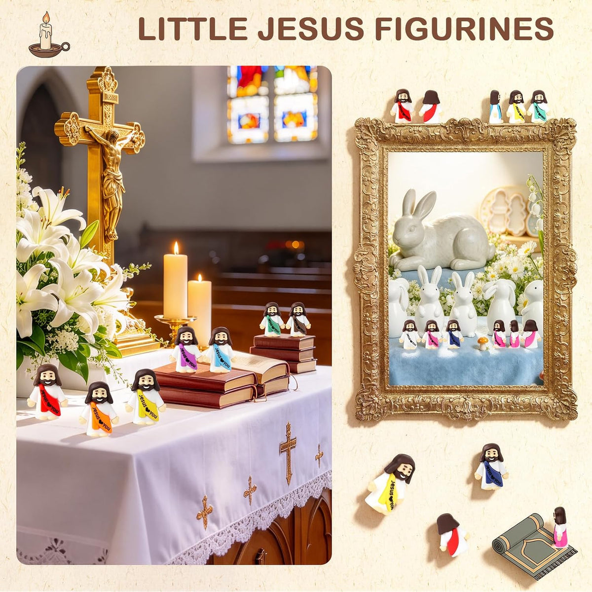 AKFAHOIF 20PCS Little Jesus Figures - 60 - image 4
