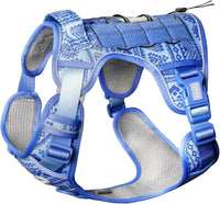 AUROTH Dog Harness for Large Dogs - Tribal Patterns-Blue / S(Neck:14-21",Chest:20-31"),18-35 lbs
