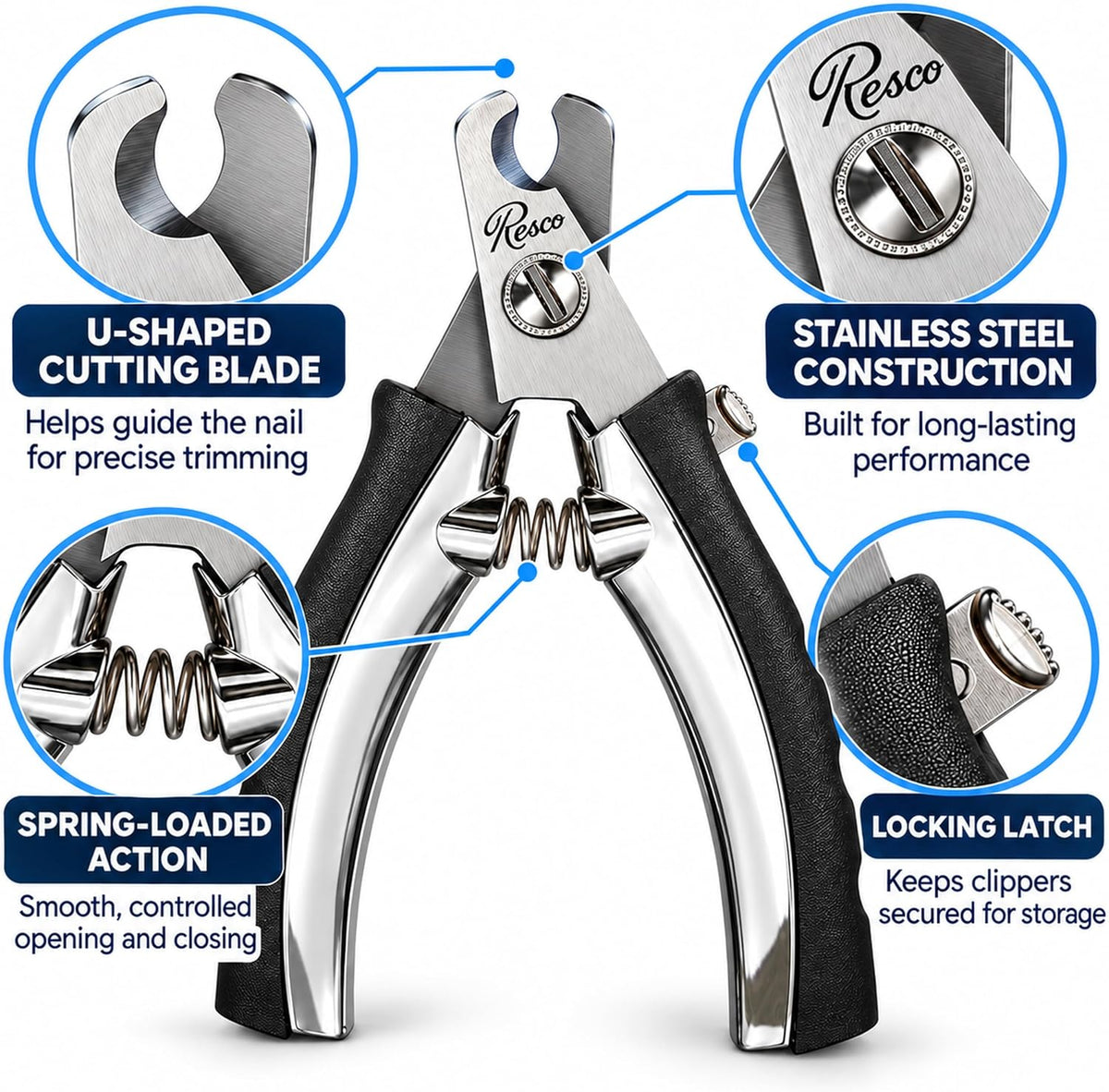 Professional Pet Nail Trimmers and Clippers for Large Dogs and Cats – Essentials for Dogs - Regular Trimmer - image 3