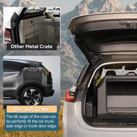 PETSFIT Dog Travel Crate, Soft Sided Dog Crate, Easy to Set Up - 36.0"L x 24.0"W x 23.0"H / Grey - image 3