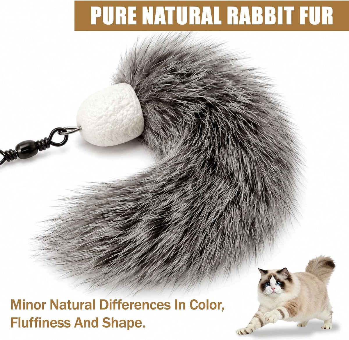 Cat Insect Feather Toys Replacement Cat Toy Wand Refills - Style 12 - image 3