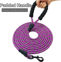 MayPaw Rope Dog Leash, Thick Leash for Medium Large Dogs - purple / 1/2" * 20' - image 2