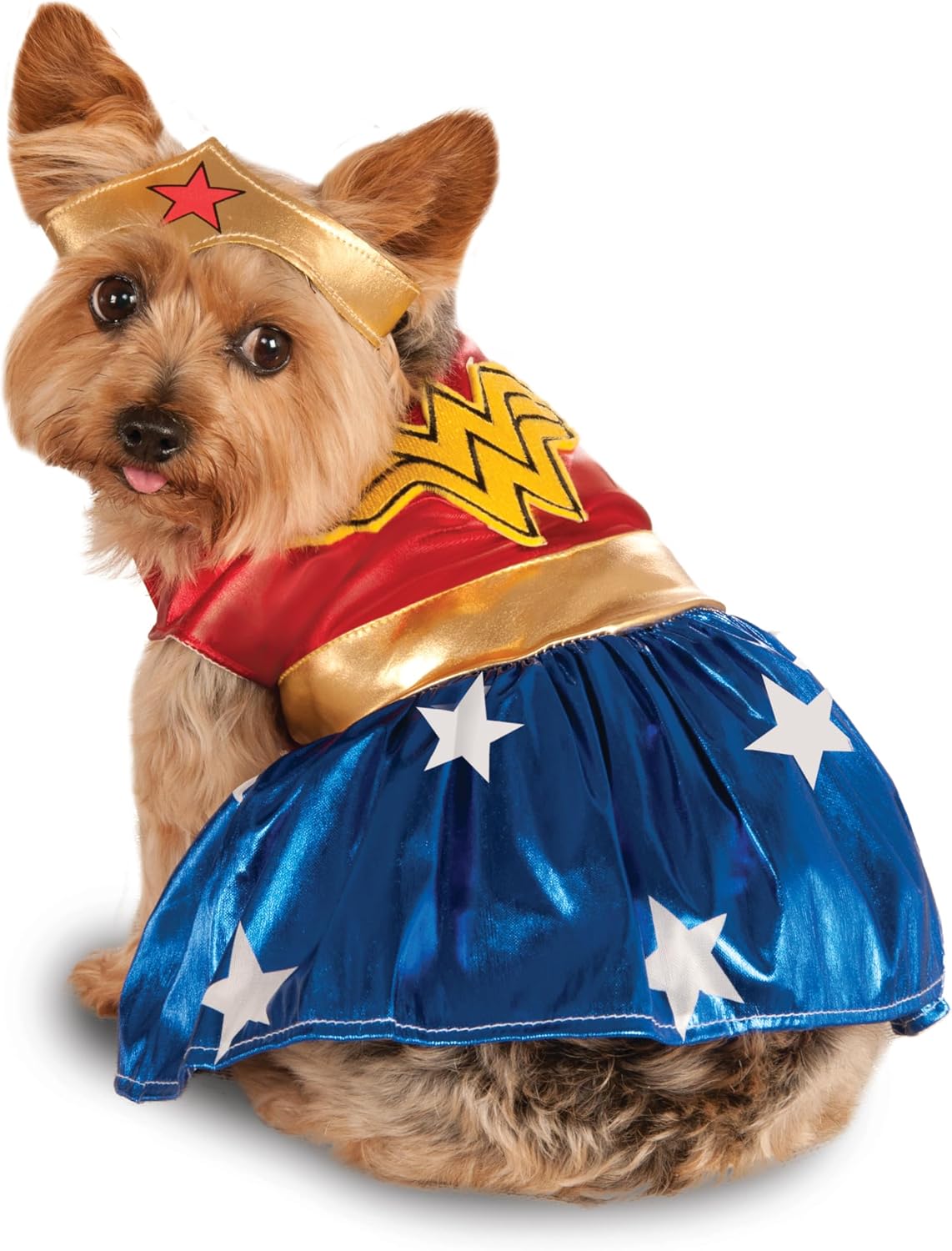 DC Comics: Wonder Woman Pet Costume for For Dogs or Cats by Rubies - X-Large / 1