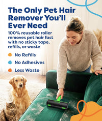 Triton Pet Hair Removal Tool w/Fur Trapping Compartment - Green / Large - image 3