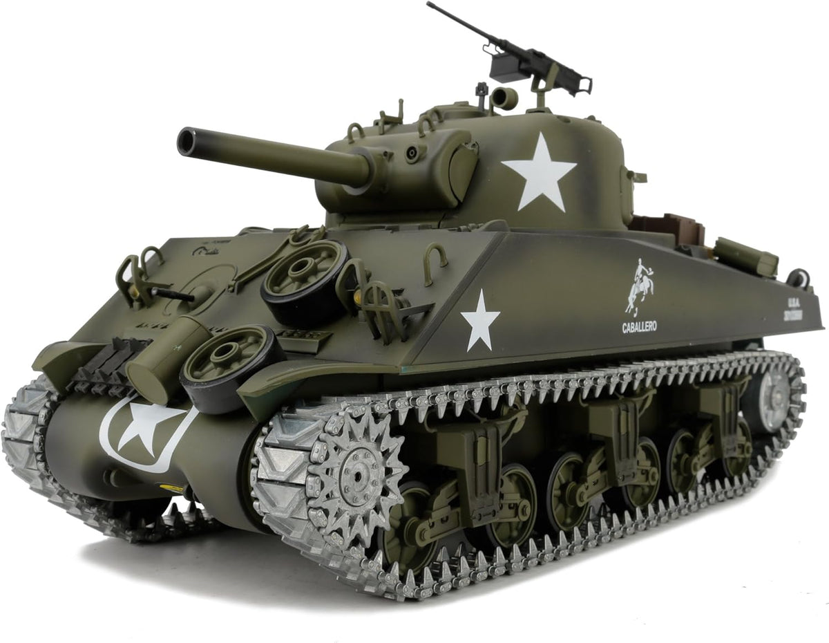 Heng Long 1/16 RC Sherman tank M4A3, TK7.0 modified edition with metal tracks