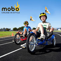 Mobo Triton Pedal Go Kart Trike. Kids 3-Wheel Bike. Youth Cruiser - Blue - image 2