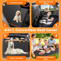 MIXJOY Dog Car Seat Cover - Black / 53"W x 47"L - image 3