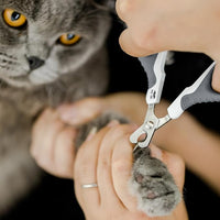 Mr. Pen Cat Nail Trimmer - White & Gray, Cat & Dog Nail Clipper, Kitten & Small Dog Claw Trimmer