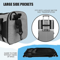 Carriers Soft-Sided Pet Carrier Case for Small Medium Cats Dogs Puppy Under 15 lbs,Airline Approved Cat Carrier with 4 Ventilated Windows (Medium,Grey&Black)