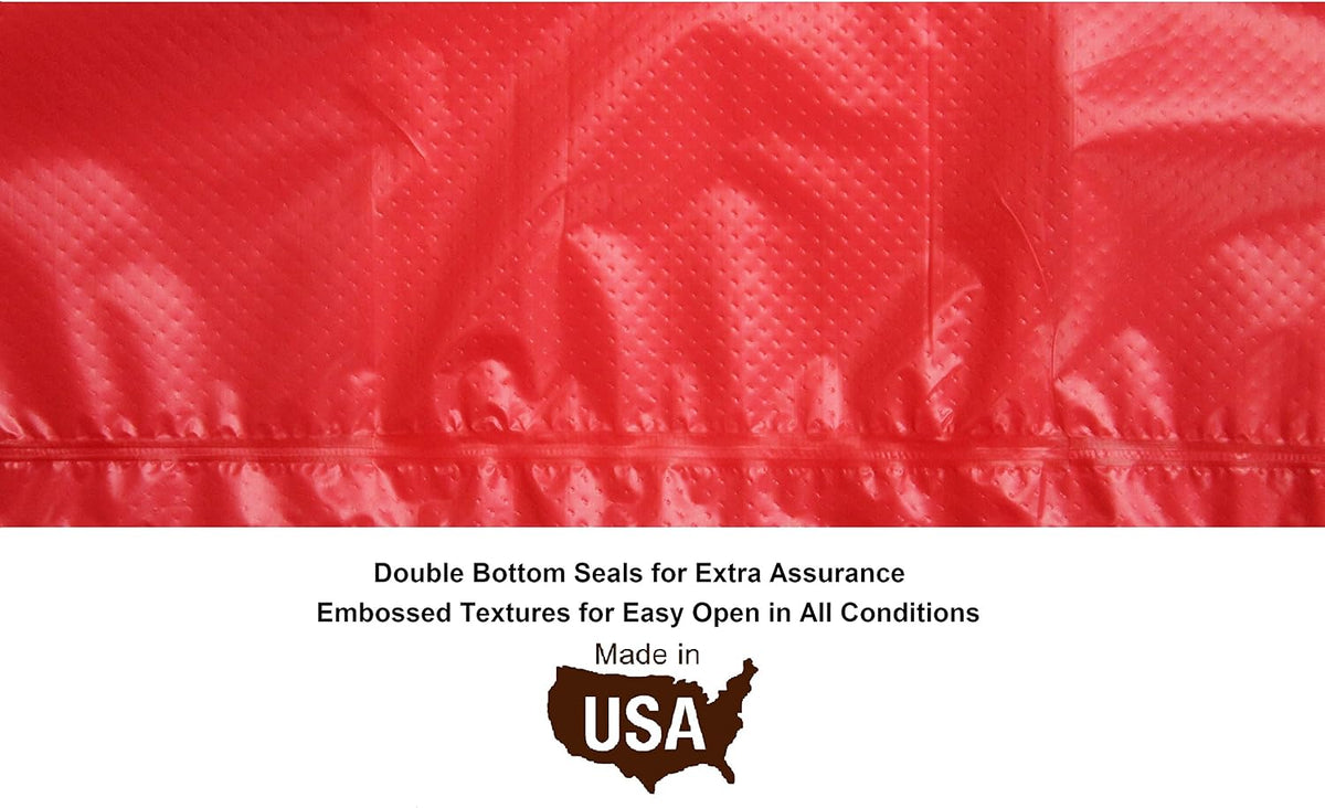 FiveStarPet Purse Style Dispenser with 2 Rolls Made in USA Easy Open - Red Paw - image 2