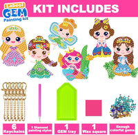 Labeol Diamond Art Kits for kids 5D Diamond Creat Your Own GEM - Princess - image 2