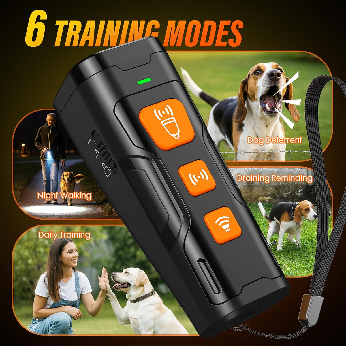 Dog Bark Deterrent Device, 3X Ultrasonic Anti Barking Devices – Essentials for Dogs - Black - image 3