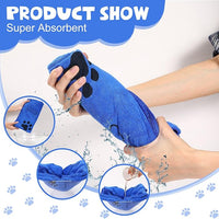 Chumia 4 Pcs Dog Towels for Drying Dog Puppy Bulk Microfiber Absorbent Paw Towel Pet Bathing Supplies Quick Drying for Medium Cats Pets Shower(24 x 40 Inch,Dark Blue)