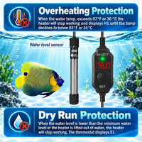 AquaMiracle Aquarium Heater 15W Fish Tank Heater for 1-3 Gallon Tanks – Essentials for Fish - For 40-60 Gal Tank - image 3