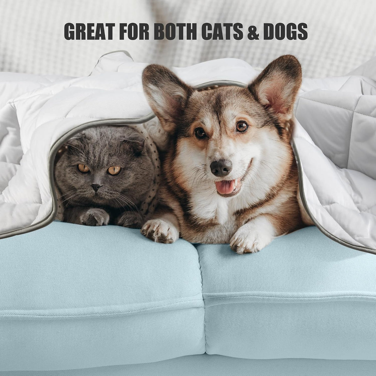 Leekalos Dog Cooling Mat, Summer Pet Cooling Pad for Cats & Dogs - Small(22"x28") / Cool Grey - image 3