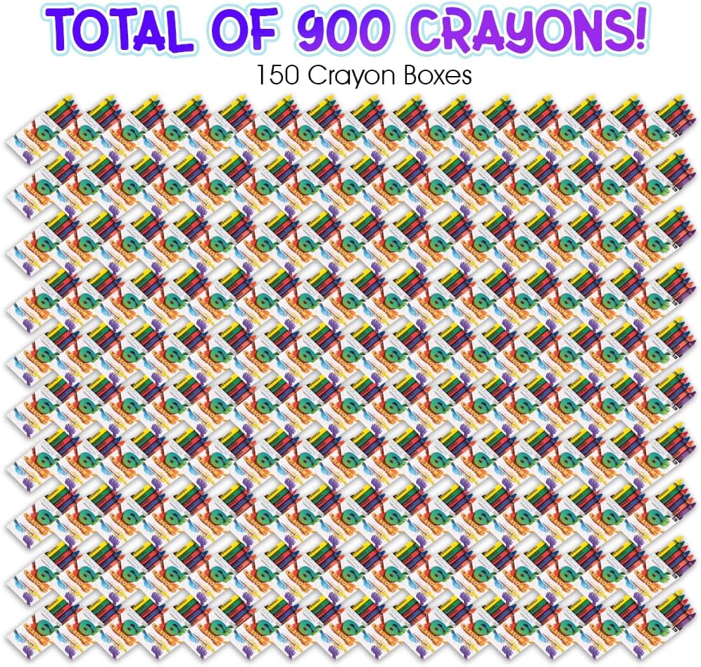 ArtCreativity Bulk Crayon Packs - 150 Set of 6-Packs (900 Ct) - image 2