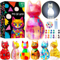 Goodyking Paint Your Own Cat Lamp Kit - White Cat 1pcs